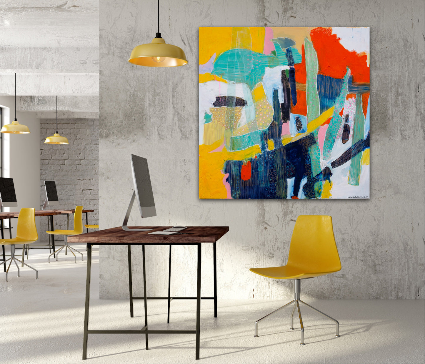 Impression sur toile "Orange"